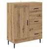 vidaXL Serv&iacute;rovac&iacute; skř&iacute;ň se z&aacute;suvkou Artisanov&yacute; dub 69,5 x 34 x 90 cm
