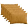 vidaXL Povlak na pol&scaron;t&aacute;ř 6 pcs ALMELO Žlut&aacute; 50 x 80 cm man&scaron;estr