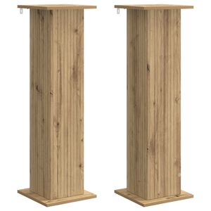 vidaXL Stojan na rostliny 2 pcs Dub artisan 30,5 x 30 x 100,5 cm