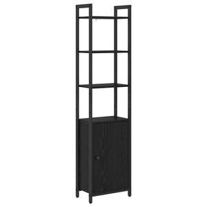 vidaXL Knihovna 6 &uacute;rovn&iacute; 40 x 24 x 161 cm Kompozitn&iacute; dřevo Čern&yacute; dub