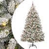 vidaXL Uměl&yacute; v&aacute;nočn&iacute; stromeček 270 cm 300 LED Tepl&aacute; b&iacute;l&aacute; PVC a ocel