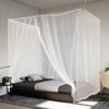 vidaXL Z&aacute;věsn&aacute; moskyti&eacute;ra 156 s&iacute;ťovina b&iacute;l&aacute; 220 x 200 x 210 cm
