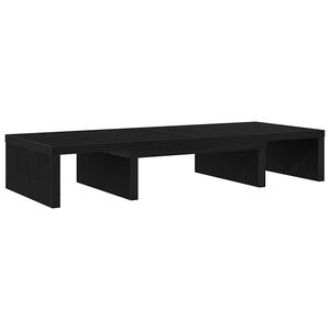 vidaXL Nastaviteln&yacute; stojan na monitor, čern&yacute; dub 60 x 24 x 10,5 cm, konstrukčn&iacute; dřevo