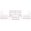 vidaXL 5dílná zahradní sedací souprava bílá masivní borovice