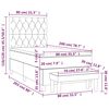 vidaXL Box spring postel s matrac&iacute; taupe 80x200 cm textil
