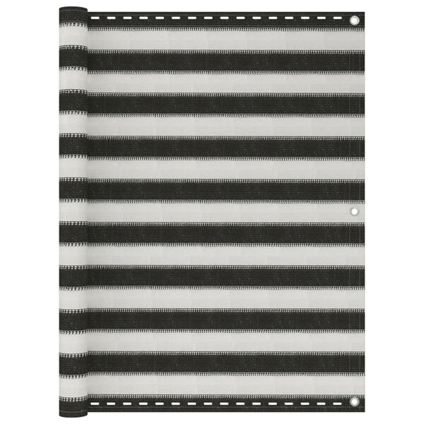 vidaXL Balkónová zástěna HDPE 120 x 600 cm antracitovo-bílá