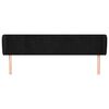 vidaXL Čelo postele typu u&scaron;&aacute;k čern&eacute; 183x23x78/88 cm samet