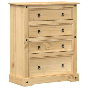 vidaXL Komoda Corona 92 x 48 x 114 cm masivn&iacute; borov&eacute; dřevo