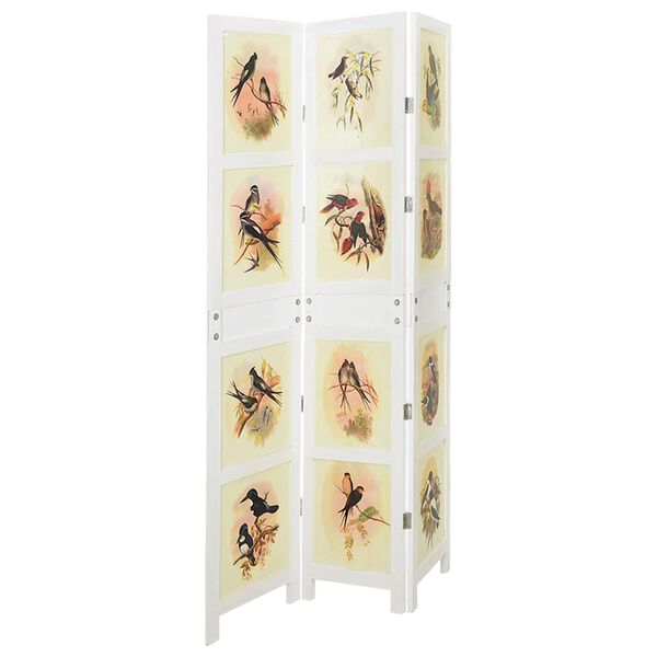 vidaXL Romdivider Panel B&iacute;l&aacute; 212 x 165 cm MDF