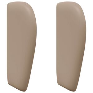 vidaXL U&scaron;i čela postele Žlutohněd&aacute; 40 x 23 x 6 cm PVC