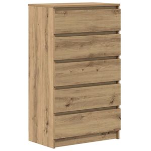vidaXL Z&aacute;suvkov&aacute; komoda dub artisan 60 x 36 x 103 cm kompozitn&iacute; dřevo