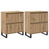 vidaXL Serv&iacute;rovac&iacute; skř&iacute;ň 2 ks Artisanov&yacute; dub 60 x 35 x 70 cm