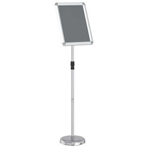 vidaXL St&aacute;nky pro veletrhy Stř&iacute;brn&aacute; 30 x 25 x 128 cm Hlin&iacute;k