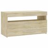 vidaXL TV skř&iacute;ňka s LED osvětlen&iacute;m dub sonoma 75 x 35 x 40 cm