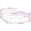 vidaXL Box spring postel s matrac&iacute; světle &scaron;ed&aacute; 140x210 cm samet