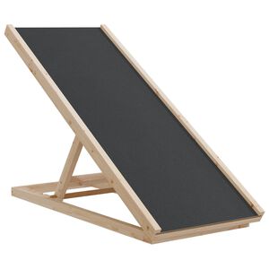 vidaXL Rampa pro psy &scaron;ed&aacute; 100 x 40 cm masivn&iacute; jedlov&eacute; dřevo