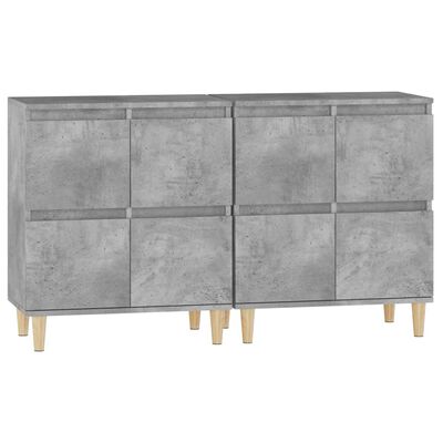 vidaXL Příborníky 2 ks betonově šedé 60 x 35 x 70 cm kompozitní dřevo