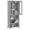 vidaXL Skř&iacute;ň highboard &scaron;ed&aacute; sonoma 69,5 x 34 x 180 cm kompozitn&iacute; dřevo
