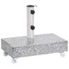 vidaXL Stojan na slunečn&iacute;k světle &scaron;ed&yacute; 45 x 25 x 8,3 cm žula