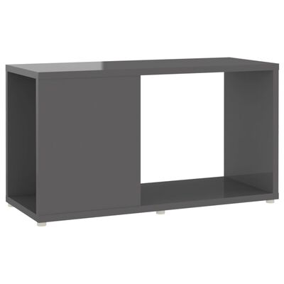 vidaXL TV skříňka šedá s vysokým leskem 60 x 24 x 32 cm dřevotříska