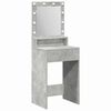 vidaXL Kosmetick&yacute; stůl Betonově &scaron;ed&aacute; 50 x 41 x 135 cm Kompozitn&iacute; dřevo