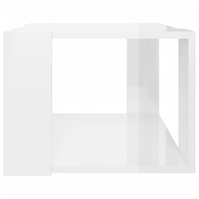 vidaXL Konferenční stolek lesklý bílý 40x40x30 cm kompozitní dřevo
