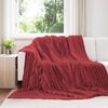vidaXL Dekoračn&iacute; deky 6 pcs Bordeaux červen&aacute; 270 x 240 cm Fleece