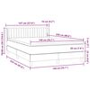 vidaXL Box spring postel s matrac&iacute; tmavě modr&aacute; 140x220 cm samet