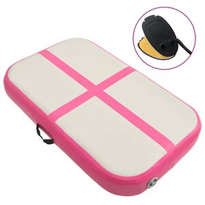 vidaXL Nafukovac&iacute; ž&iacute;něnka s pumpou 60 x 100 x 15 cm PVC růžov&aacute;