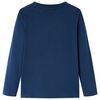 Dětské tričko s dlouhým rukávem námořnicky modré 92