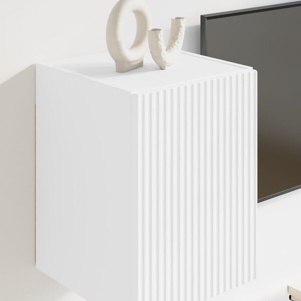 vidaXL TV wall cabinet 2 pcs B&iacute;l&aacute; 30 x 31 x 40 cm kompozitn&iacute; dřevo