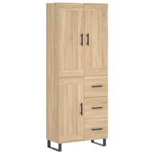vidaXL Skř&iacute;ň highboard dub sonoma 69,5 x 34 x 180 cm kompozitn&iacute; dřevo
