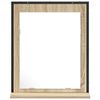vidaXL Koupelnové zrcadlo s policí Nástěnný Černá 50 x 12 x 60 cm