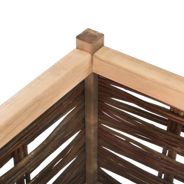 vidaXL Vyv&yacute;&scaron;en&yacute; z&aacute;hon 80 x 40 x 40 cm masivn&iacute; borov&eacute; dřevo