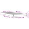 vidaXL R&aacute;m postele &scaron;ed&yacute; sonoma 100 x 200 cm kompozitn&iacute; dřevo a kov