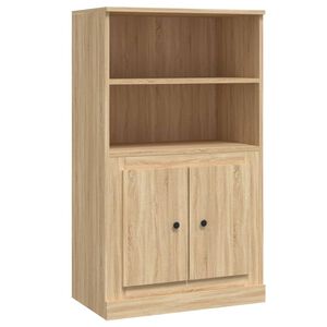 vidaXL Skř&iacute;ň highboard dub sonoma 60 x 35,5 x 103,5 kompozitn&iacute; dřevo