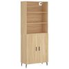 vidaXL Skř&iacute;ň highboard dub sonoma 69,5 x 34 x 180 cm kompozitn&iacute; dřevo