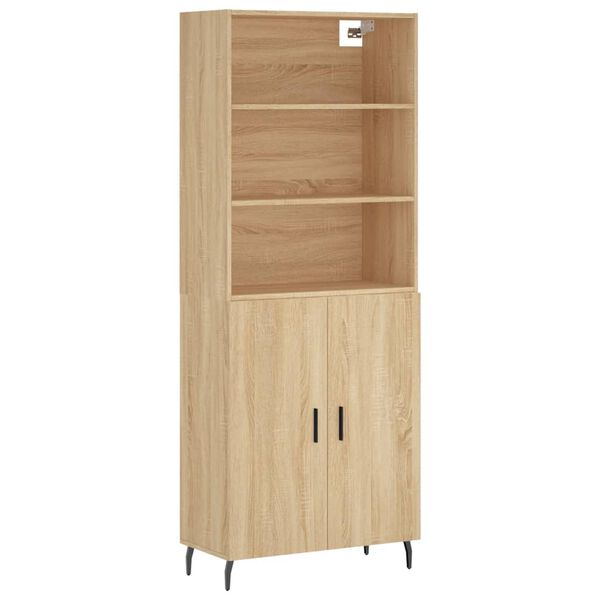 vidaXL Skř&iacute;ň highboard dub sonoma 69,5 x 34 x 180 cm kompozitn&iacute; dřevo