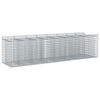 vidaXL Gabionov&yacute; vyv&yacute;&scaron;en&yacute; z&aacute;hon 4 ks 400 x 100 x 100 cm Stř&iacute;brn&aacute;