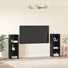 vidaXL Sestava TV skř&iacute;něk N&aacute;stěnn&yacute; 2 pcs Čern&yacute; dub 107 x 35 x 37 cm