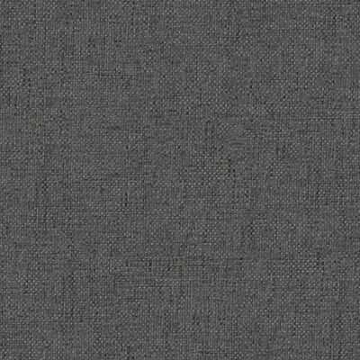 vidaXL Podnožka tmavě šedá 60 x 60 x 39 cm textil a umělá kůže
