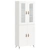 vidaXL Skř&iacute;ň highboard leskl&aacute; b&iacute;l&aacute; 69,5 x 34 x 180 cm kompozitn&iacute; dřevo