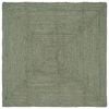 vidaXL Kusov&eacute; koberce Obd&eacute;ln&iacute;kov&yacute; Olivově zelen&aacute; 120 x 120 cm juta