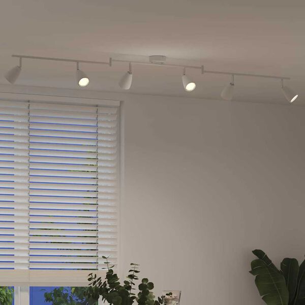 vidaXL Stropn&iacute; bodov&eacute; světlo s reflektory B&iacute;l&aacute; 25.5 x 8 x 16 cm kov