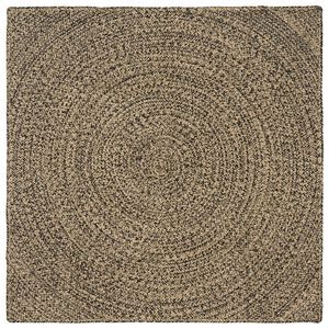 vidaXL Koberec do oblasti Přirozen&aacute; a čern&aacute; 160 x 160 cm juta