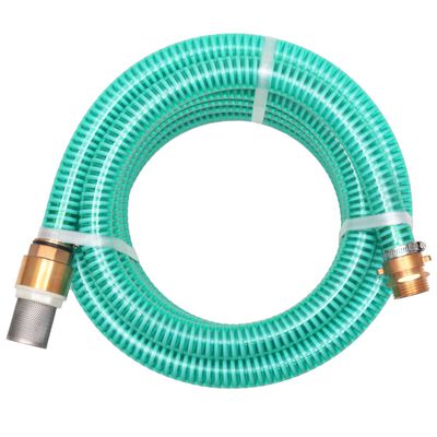 vidaXL Sací hadice s mosaznými konektory 10 m 25 mm zelená