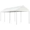 vidaXL Alt&aacute;n se střechou b&iacute;l&yacute; 6,69 x 2,28 x 2,69 m polyethylen