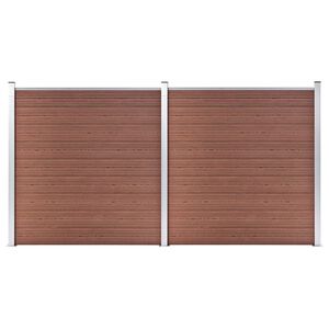 vidaXL Zahradn&iacute; plot WPC 353 x 186 cm hněd&yacute;