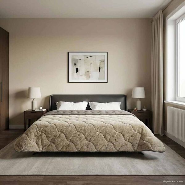 vidaXL Celoročn&iacute; přikr&yacute;vka &Scaron;něrov&aacute;n Světle &scaron;ed&aacute; 200 x 240 cm