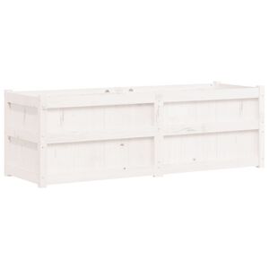 vidaXL Zahradn&iacute; truhl&iacute;k b&iacute;l&yacute; 150 x 50 x 50 cm masivn&iacute; borovice